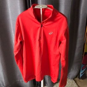 ASICS orange pullover very soft inside
